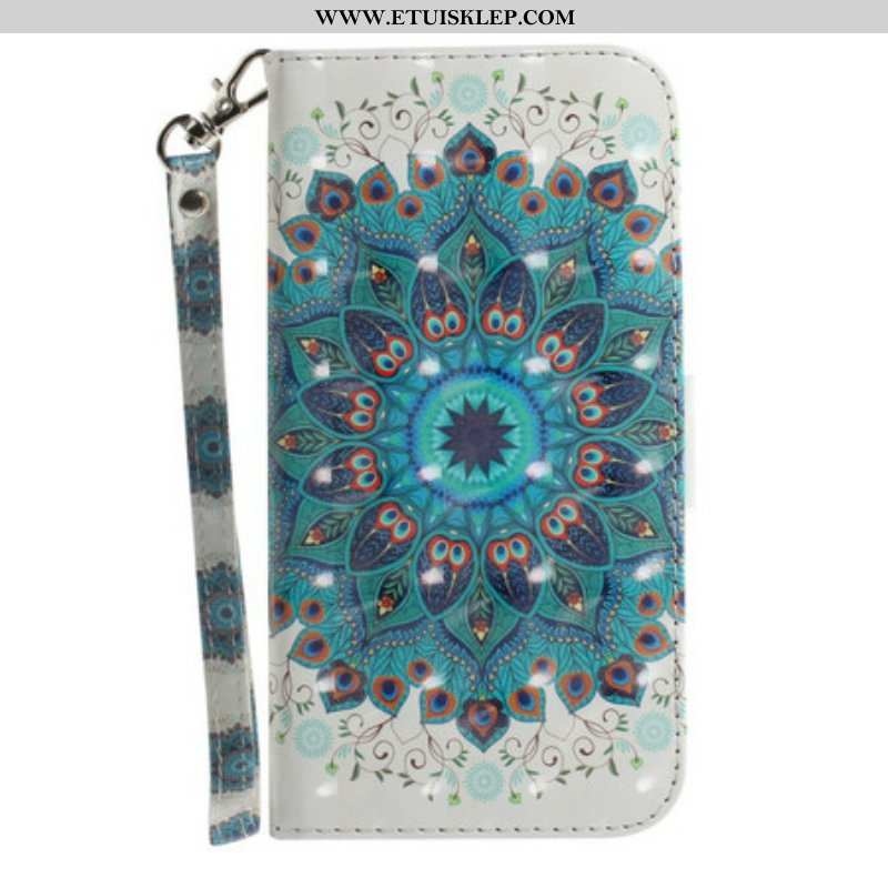 Etui Folio do Samsung Galaxy S21 FE z Łańcuch Mistrzowska Mandala Z Paskiem